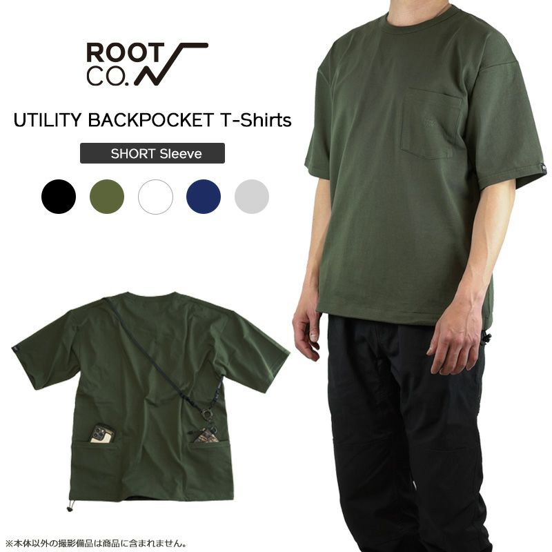 PLAY UTILITY BACK POCKET T-Shirts | ROOT CO. ONLINE SHOP