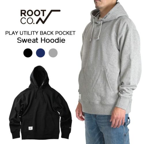PLAY UTILITY BACK POCKET Sweat Hoodie | ROOT CO. ONLINE SHOP