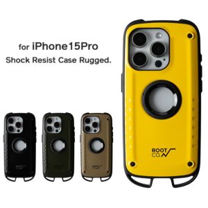 【iPhone15Pro専用】GRAVITY Shock Resist Case Rugged. | ROOT