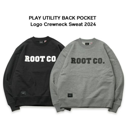 PLAY UTILITY BACK POCKET Logo Crewneck Sweat 2024 | ROOT CO